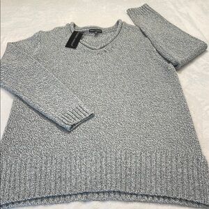 DEBBIE MORGAN SIZE SMALL Gray Women's Sweater